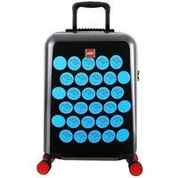 Lego 40L ColourBox Brick Dots Black/Blue Cabin Suitcase in Black