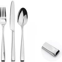 Glim & Glam Cutlery Sets Stainless Steel 18/8 Catering Taper 12pc Set in Silver