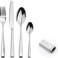Glim & Glam Cutlery Sets Stainless Steel 18/8 Catering Taper 16pc Set in Silver