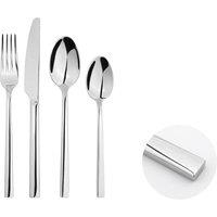 Glim & Glam Cutlery Sets Stainless Steel 18/8 Catering Flat 24pc Set in Silver