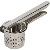 Havendro 1x Stainless Steel Potato Ricer 25cm Vegetable & Fruit Masher Press in Silver