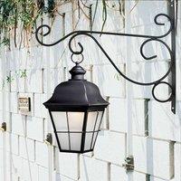 Havendro 4PCS Heavy Duty Garden Metal Hanging Basket Brackets Wall Decor in Black