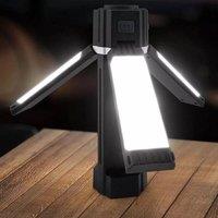 Havendro 1PCS Portable LED Camping Torch Rechargeable Lantern in Black