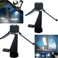 Havendro 2PCS Portable LED Camping Torch Rechargeable Lantern in Black