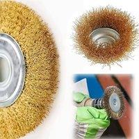 Havendro 27 Pcs Wire Brush Set Rotary Drill Attachment Wheel Cup in Natural