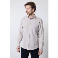 Maine Men's Neutral Textured Smart Long Sleeve Shirt | Size: XL