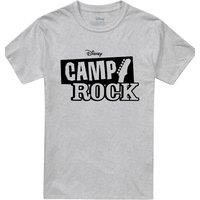 Disney Men's Camp Rock Mono Logo T-Shirt, Grey Heather in Light Grey | Size: Large