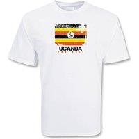 Uganda Men's Mens Football T-Shirt in White | Size: Small