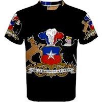 Chile Men's Coat Of Arms Sublimated Sports Jersey in Black | Size: Medium