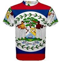 Belize Men's Coat Of Arms Sublimated Sports Jersey in White | Size: 3XL