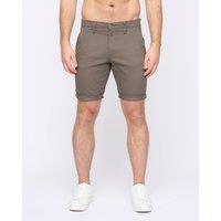 Duck&Cover Moreshore Men's Lightweight Stretch Canvas Chino Shorts with Secure Penny Pocket in Olive | Size: 36