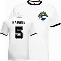 Leeds United FC Men's Mens Lucas Radabe Leeds Ringer Tee | Size: Medium