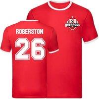 Liverpool Men's Mens Andy Robertson Ringer Tee in Red | Size: XL