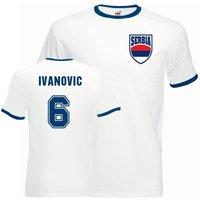 Serbia Men's Mens Branislav Ivanovic Ringer Tee | Size: 2XL