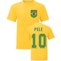 Brazil Men's Mens Pele National Hero Tee'S in Yellow | Size: Medium