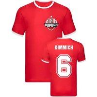 Bayern Munich Men's Mens Joshua Kimmich Ringer Tee in Red | Size: 2XL
