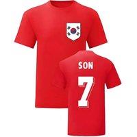 South Korea Men's Mens Son Heung - Min National Hero Tee in Red | Size: Large