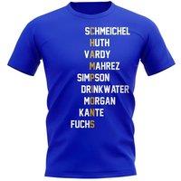 Leicester City FC Men's Mens Leicester Champions T-Shirt in Blue | Size: Medium
