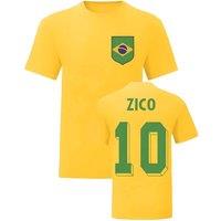 Brazil Men's Mens Zico National Hero Tee'S in Yellow | Size: Medium