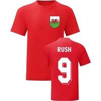 Wales Men's Mens Ian Rush National Hero Tee in Red | Size: Medium
