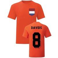 Netherlands Men's Mens Edgar Davids Holland National Hero Tee'S in Orange | Size: Large