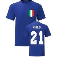 Italy Men's Mens Andrea Pirlo National Hero Tee'S in Blue | Size: XL