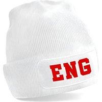 England Men's Mens National Football Beanie in White