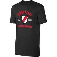 River Plate Men's Mens Est.1902' T-Shirt in Black | Size: 3XL