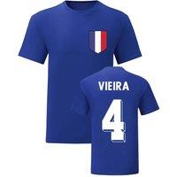France Men's Mens Patrick Vieira National Hero Tee'S in Blue | Size: Medium