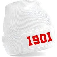 River Plate Men's Mens 1901 Football Beanie Hat in White