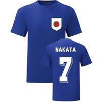 Japan Men's Mens Hidetoshi Nakata National Hero Tee in Blue | Size: XL