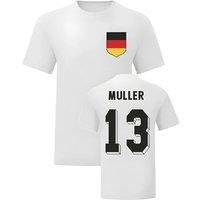 Germany Men's Mens Thomas Muller National Hero Tee'S in White | Size: Small