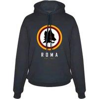 AS Roma Men's Mens Roma 'Lupo' Footer With Hood in Grey | Size: Small