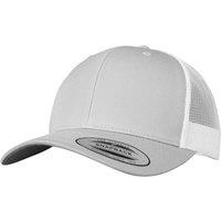 Flexfit Men's Retro Two Tone Trucker Cap in Silver