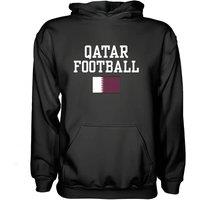 Qatar Men's Mens Football Hoodie in Black | Size: Medium