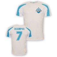 Marseille Men's Mens Lucas Ocampos Sports Training Jersey in White | Size: Large