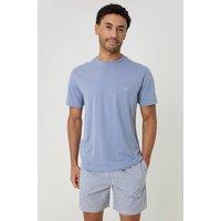 Threadbare Men's Stripe Short Pyjama Set in Blue | Size: XL