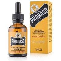 Proraso Men's Beard Oil 30ml Wood & Spice in Yellow