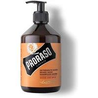 Proraso Men's Beard Wash 500ml Wood & Spice in Yellow
