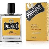 Proraso Men's Cologne 100ml Wood & Spice in Yellow