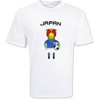 Japan Women's Womens Mascot Soccer T-Shirt in White | Size: 2XL