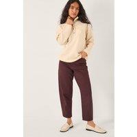 Monsoon Women's Em Floral Embroidered Knit Jumper Ivory | Size: 2XL