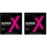 MD Formula Women's Super X Facial Cleansing Bar 100g x 2 Duo Pack in White