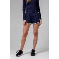 French Connection Women's Lightweight Elasticated Rib Waist FCUK Shell Shorts in Navy | Size: XS