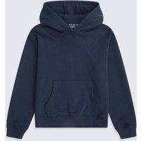 Animal Lightweight Soft Warm Comfy Kangaroo Pocket Casual Outdoor Hoodie in Navy | Size: 7-8 Years
