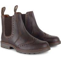 CATESBY ENGLAND Men's Bute Leather Casual Chelsea Boots in Dark Brown | Size: 11