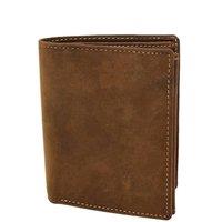 House of Leather Men's Mens Leather Bifold Small Wallet Vienna in Tan