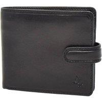 House of Leather Men's Mens Leather Slim Wallet Eastbourne in Black