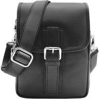 House of Leather Men's Mens Crossbody Bag Leather Messenger Lucas in Black