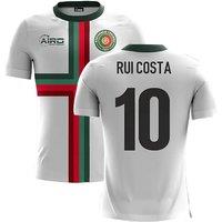 Portugal Men's 2025/26 Airo Concept Away Shirt Rui Costa 10 in White | Size: 4XL